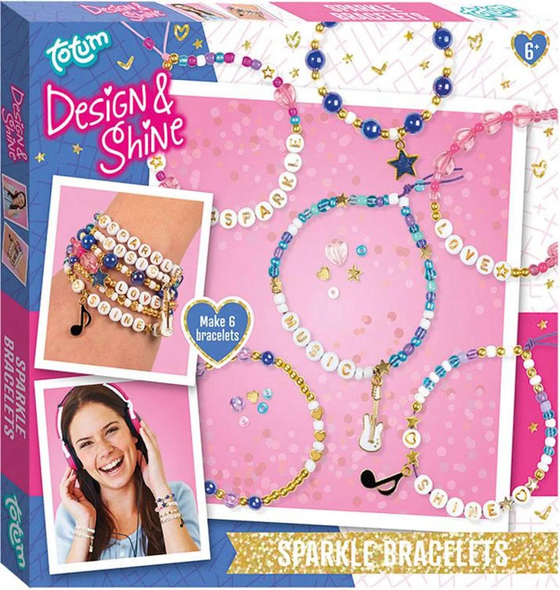 Design & Shine – Bastelset Glitzerarmbänder